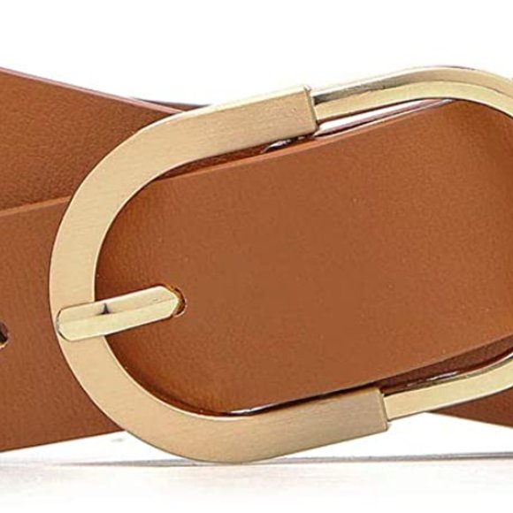 Womens Belts for Jeans Faux Leather Strap